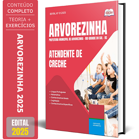 Apostila Prefeitura de Arvorezinha RS 2025 - Atendente de Creche
