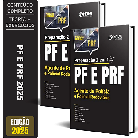 Apostila PF e PRF 2025 - Preparação 2 em 1 - Agente de Polícia e Policial Rodoviário