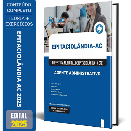 Apostila Prefeitura de Epitaciolândia AC 2025 - Agente Administrativo