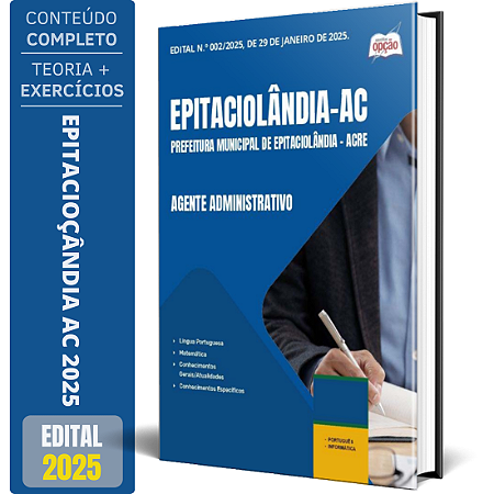 Apostila Prefeitura de Epitaciolândia AC 2025 - Agente Administrativo