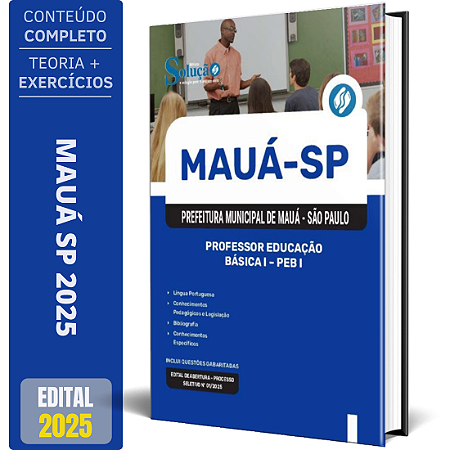 Apostila Prefeitura de Mauá SP 2025 - Professor Educação Básica I - PEB I