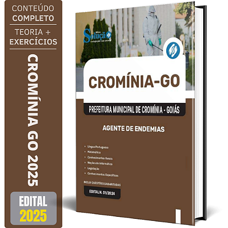 Apostila Prefeitura de Cromínia GO 2025 - Agente de Endemias