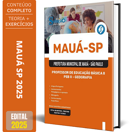 Apostila Prefeitura de Mauá SP 2025 - Professor De Educação Básica II - PEB II - Geografia