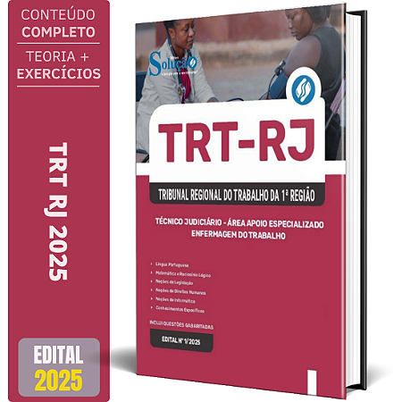 Apostila TRT RJ 2025 - Técnico Judiciário - Área Apoio Especializado - Enfermagem do Trabalho