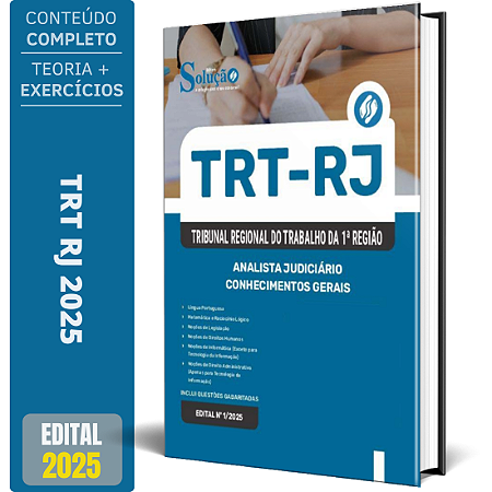 Apostila Concurso TRT RJ 2025 - Analista Judiciário - Conhecimentos Gerais