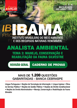 Apostila Ibama - Analista Tema 2 - Caderno de Provas 2025