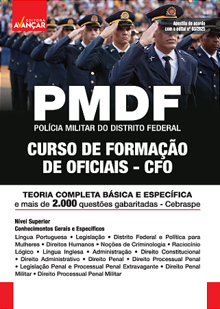 Apostila Pm Df 2025 - Curso De Formação De Oficiais
