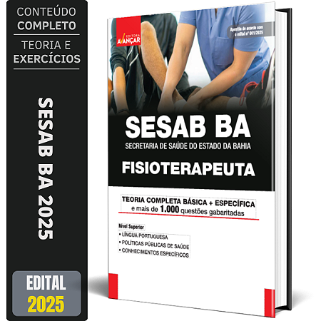 Apostila Concurso Sesab Ba 2025 - Fisioterapeuta