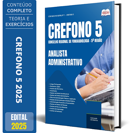 Apostila CREFONO 5 2025 - Analista Administrativo