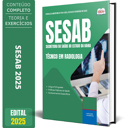 Apostila SESAB Temporários 2025 - Técnico em Radiologia