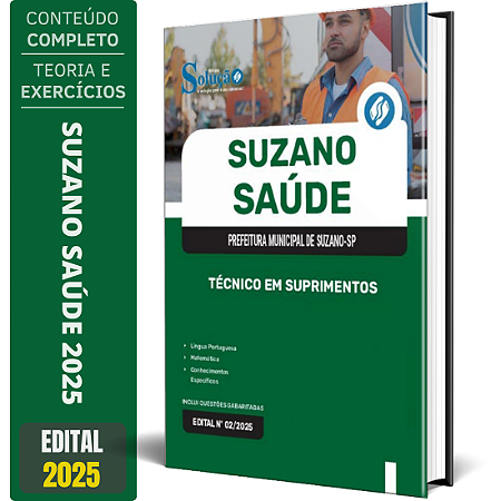 Apostila Suzano Saúde 2025 - Técnico em Suprimentos