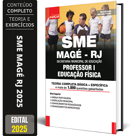 Apostila Sme Magé Rj 2025 - Professor 1 - Educação Física
