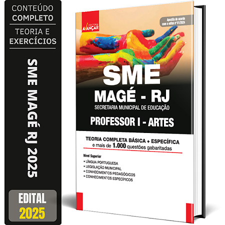 Apostila Concurso Professor 1 Sme Magé Rj - Artes 2025