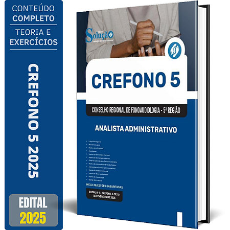 Apostila CREFONO 5 2025 - Analista Administrativo