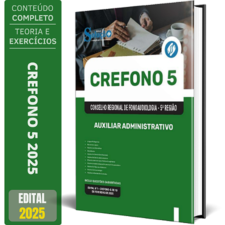 Apostila CREFONO 5 2025 - Auxiliar Administrativo