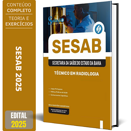 Apostila SESAB Temporários 2025 - Técnico em Radiologia
