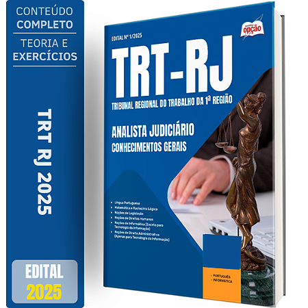 Apostila TRT RJ 2025 - Analista Judiciário - Conhecimentos Gerais