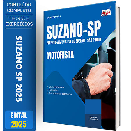 Apostila Prefeitura de Suzano SP 2025 - Motorista