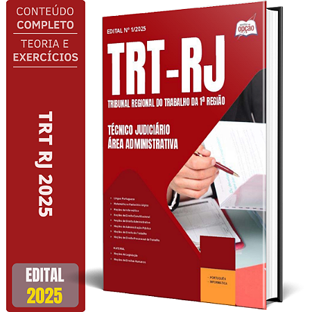 Apostila TRT RJ 2025 - Técnico Judiciário - Área Administrativa