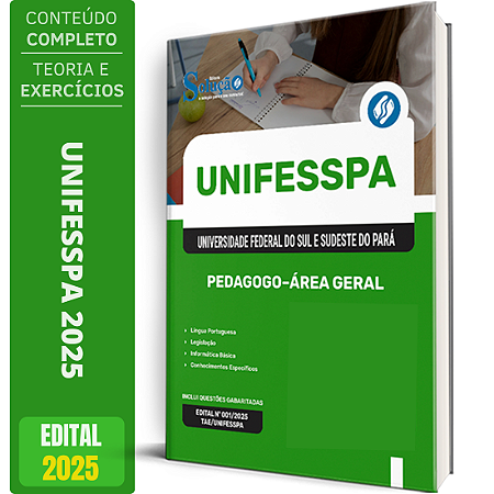 Apostila UNIFESSPA 2025 - Pedagogo - Área Geral