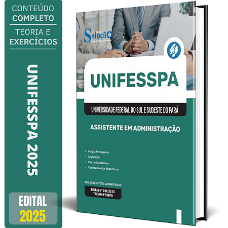 Apostila UNIFESSPA 2025 - Assistente em Administração