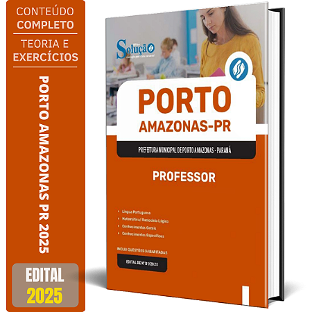 Apostila Prefeitura de Porto Amazonas PR 2025 - Professor