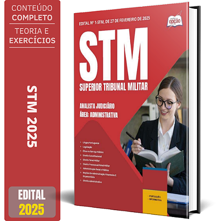 Apostila STM 2025 - Analista Judiciário - Área: Administrativa