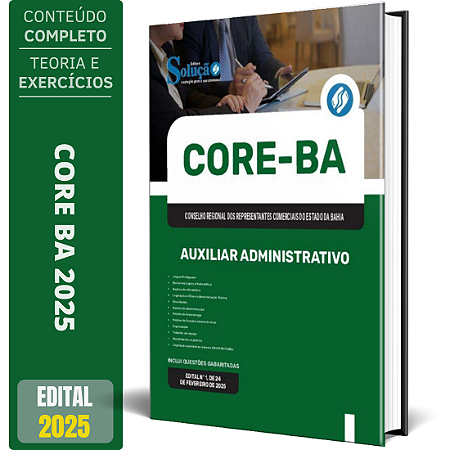 Apostila CORE BA 2025 - Auxiliar Administrativo