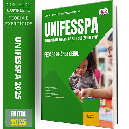 Apostila UNIFESSPA 2025 - Pedagogo - Área Geral