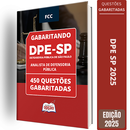 Caderno DPE SP 2025 - Analista de Defensoria Pública - Questões Gabaritadas