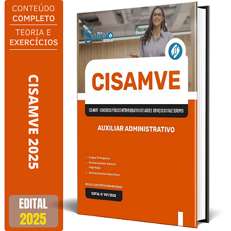 Apostila CISAMVE SC 2025 - Auxiliar Administrativo