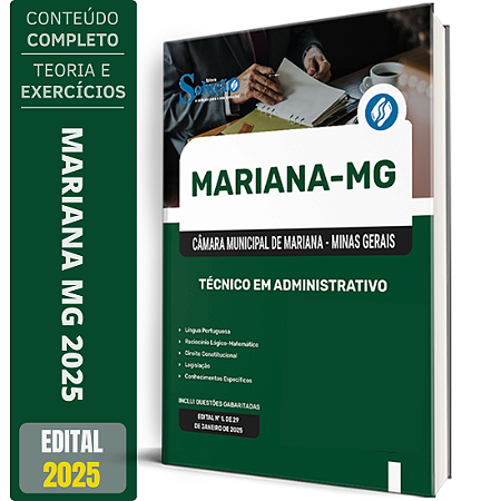 Apostila Câmara de Mariana MG 2025 - Técnico em Administração
