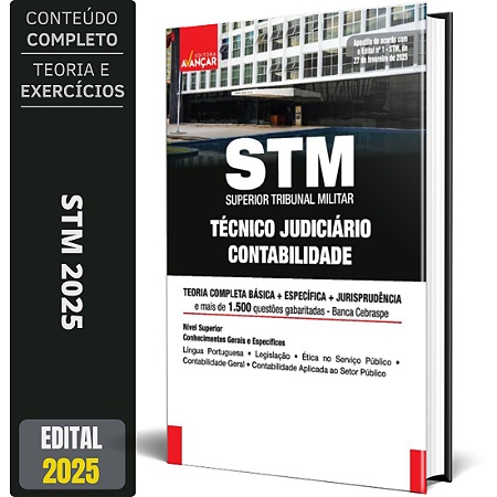 Apostila Concurso STM 2025 - Técnico Judiciário – Contabilidade