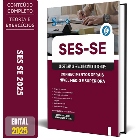 Apostila SES SE 2025 - Nível Médio e Superior - Conhecimentos Gerais
