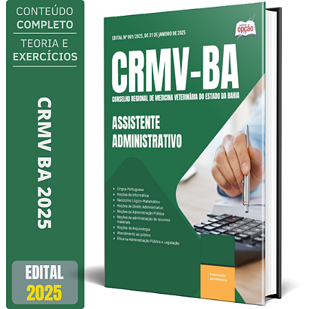 Apostila CRMV BA 2025 - Assistente Administrativo