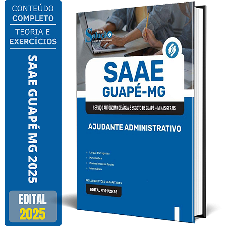 Apostila SAAE Guapé MG 2025 - Ajudante Administrativo