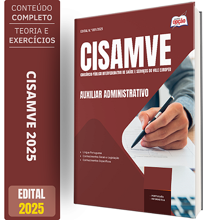 Apostila CISAMVE 2025 - Auxiliar Administrativo