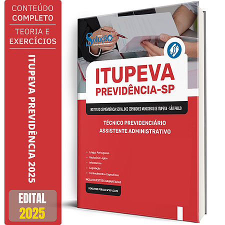 Apostila Itupeva Previdência 2025 - Técnico Previdenciário - Assistente Administrativo