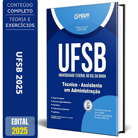 Apostila UFSB 2025 - Técnico - Assistente em Administração