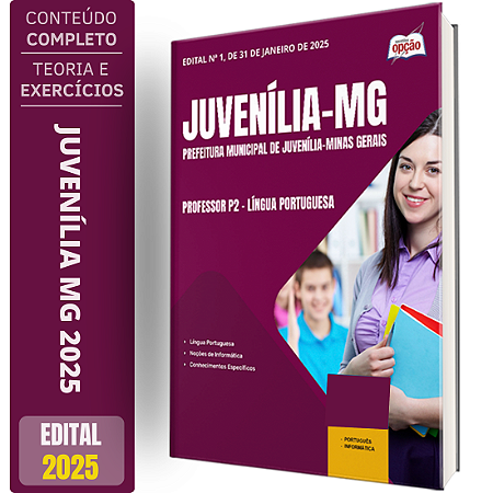 Apostila Prefeitura de Juvenília MG 2025 - Professor P2 - Língua Portuguesa