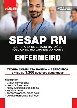 Apostila Concurso Sesap Rn 2025 - Enfermeiro