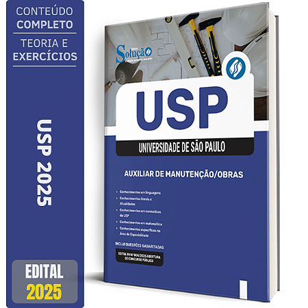 Apostila USP 2025 - Auxiliar de Manutenção/Obras