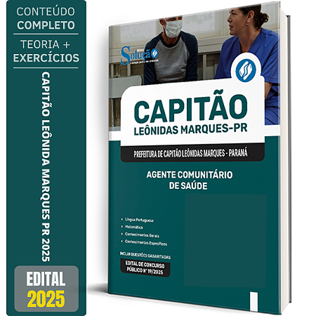 Apostila Prefeitura de Capitão Leônidas Marques PR 2025 - Agente Comunitário de Saúde