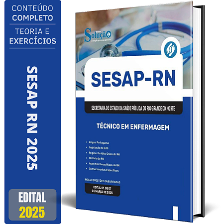 Apostila SESAP RN 2025 - Técnico em Enfermagem
