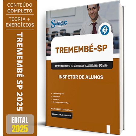 Apostila Prefeitura de Tremembé SP 2025 - Inspetor de Alunos