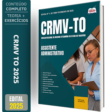 Apostila CRMV TO 2025 - Assistente Administrativo