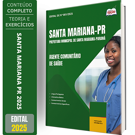Apostila Prefeitura de Santa Mariana PR 2025 - Agente Comunitário de Saúde