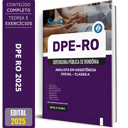 Apostila DPE RO 2025 - Analista em Assistência Social - Classe A