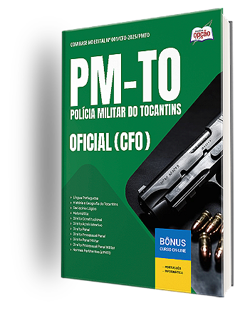 Apostila PM TO 2025 - Oficial - Curso de Formação de Oficiais - CFO