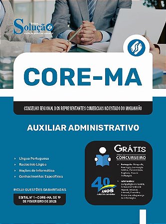 Apostila CORE MA 2025 - Auxiliar Administrativo